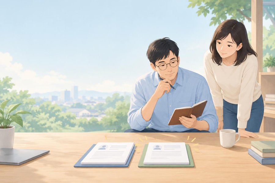 Anh Gồ và người đồng hành chọn bản đại diện cho các hồ sơ giống nhau