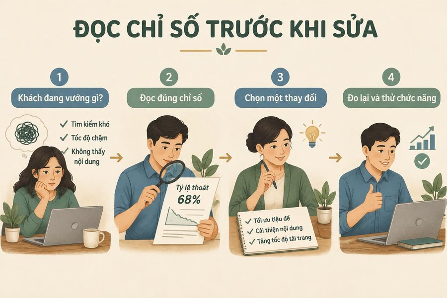 Sơ đồ ghi nhớ cách chọn việc cải thiện tốc độ