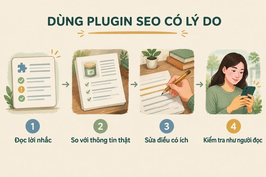 Sơ đồ ghi nhớ cách dùng lời nhắc của plugin SEO