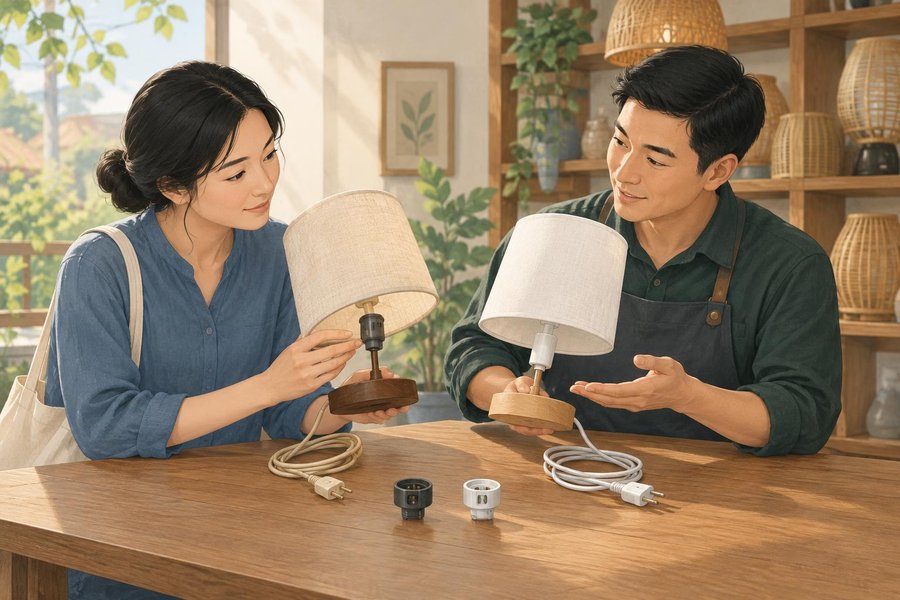 Người bán giải thích điểm khác giữa mẫu cũ và sản phẩm thay thế